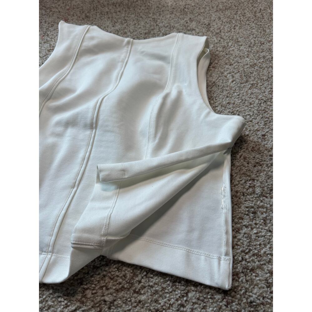 Maeve by Anthropologie Sleeveless Seamed Corset Crop Tank Top Womens Size XL/1X - Picture 9 of 13